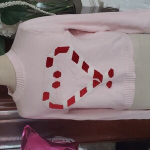 ☆☆☆Pink sweater with hearts